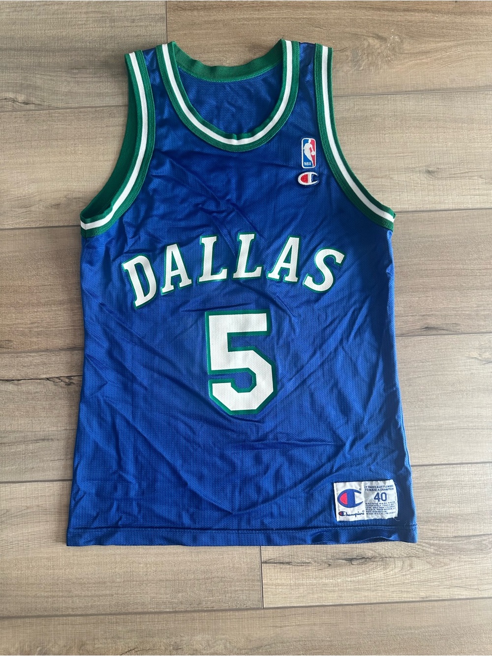 Vintage Jason Kidd Champion Dallas Mavricks Jersey